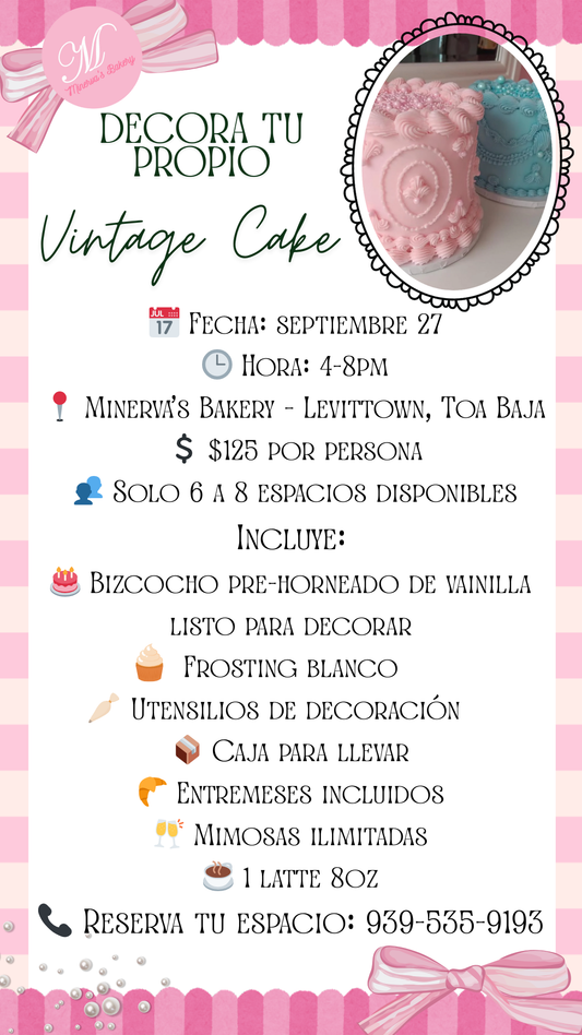 Seminario Decora tu Vintage Cake